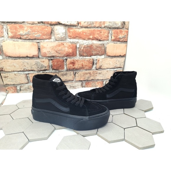 Vans Shoes - Vans Sk8-Hi Tapered Stackform 2023 Triple Black Hi Women sz 6.5 / GS Girl Sz 5Y